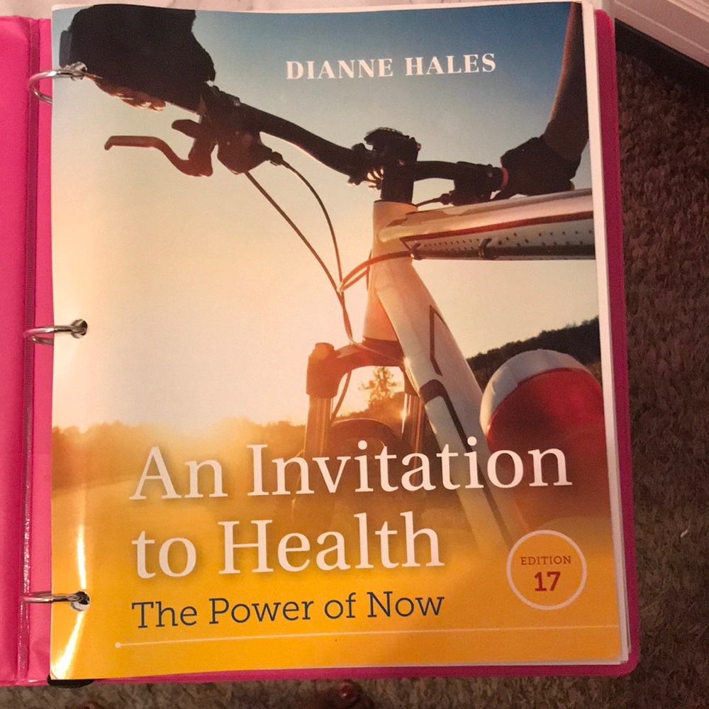 An Invitation to Health Book with Bicycle Cover